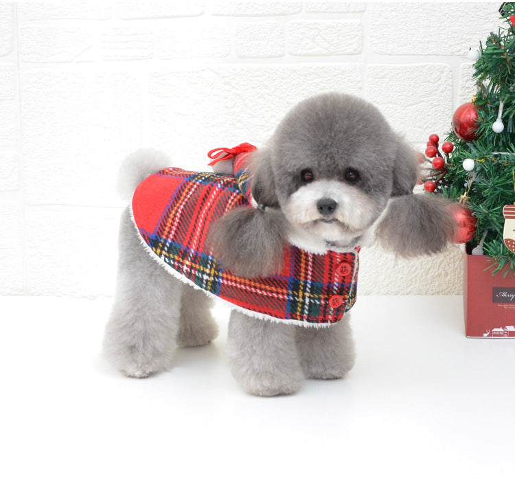 Knitted Christmas Turtleneck Dog Sweater, Christmas Red Hedging Winter Coat, Comfortable Warm Dog Clothing - Pooch2Spoil