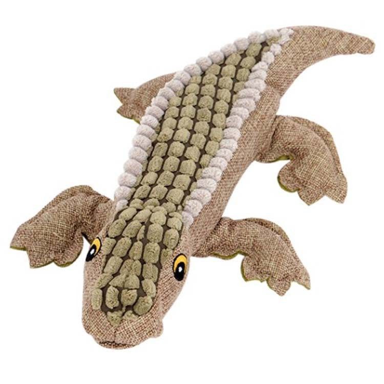 Sound Crocodile Plush Dog Toy