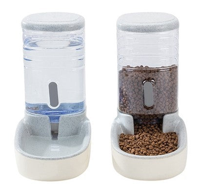 Pet dog automatic feeder microphone dog automatic drinking fountain - Pooch2Spoil