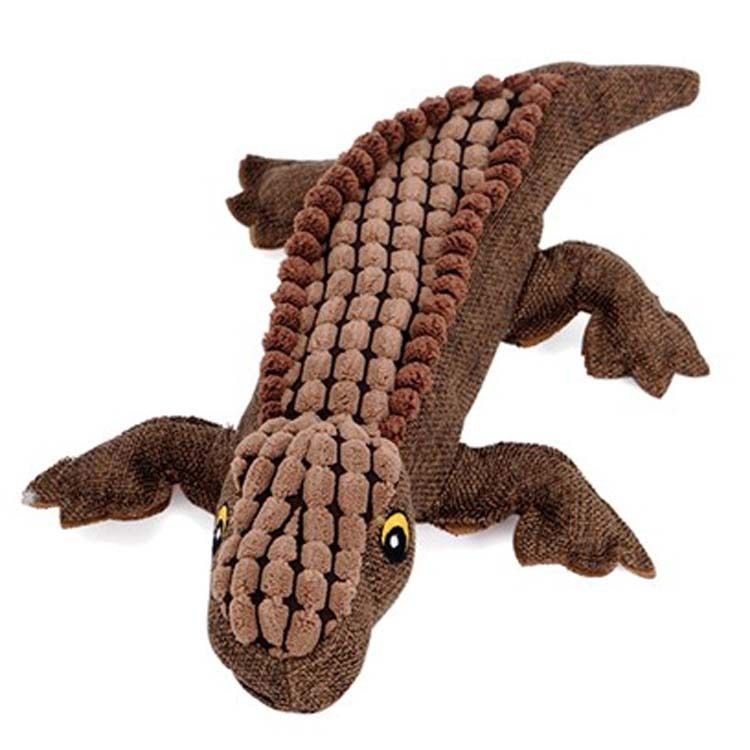 Sound Crocodile Plush Dog Toy