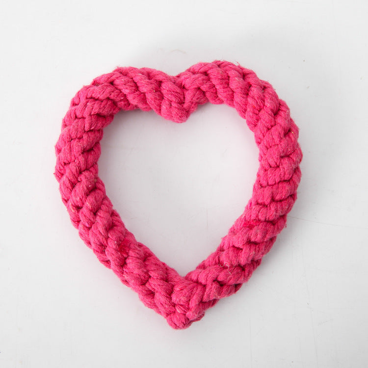 Dog Cotton Rope Love Toy