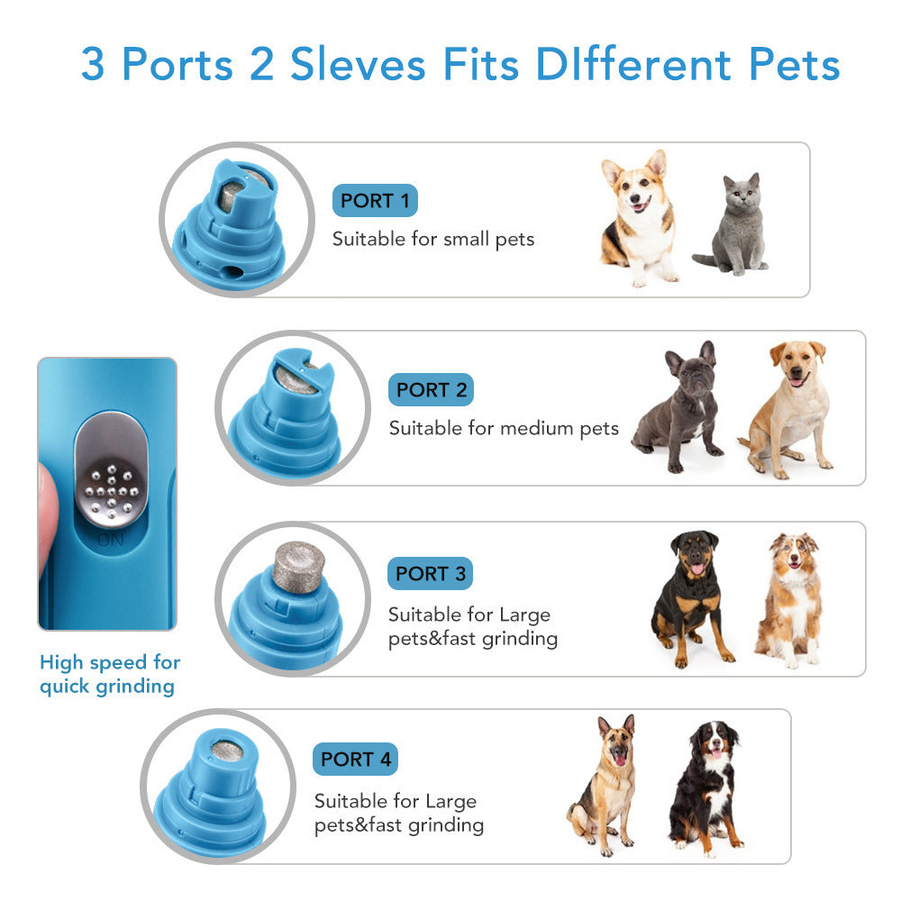 Dog Nail Grinder, Electric Nail Polisher For Dogs, Electric Dog Nail Grooming Toll
