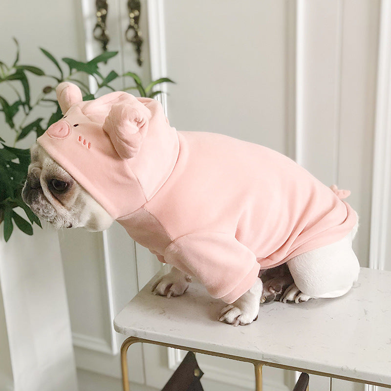 Pig Dog Sweater, New Year's Dog Clothing, Creative Pet Clothing