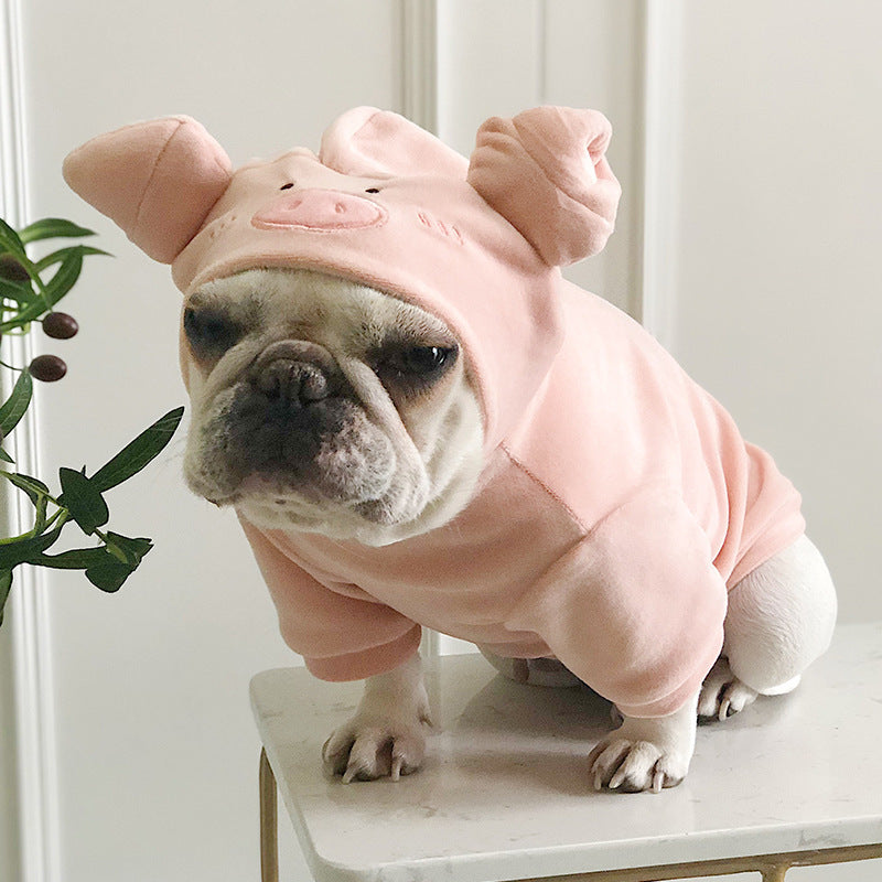 Pig Dog Sweater, New Year's Dog Clothing, Creative Pet Clothing