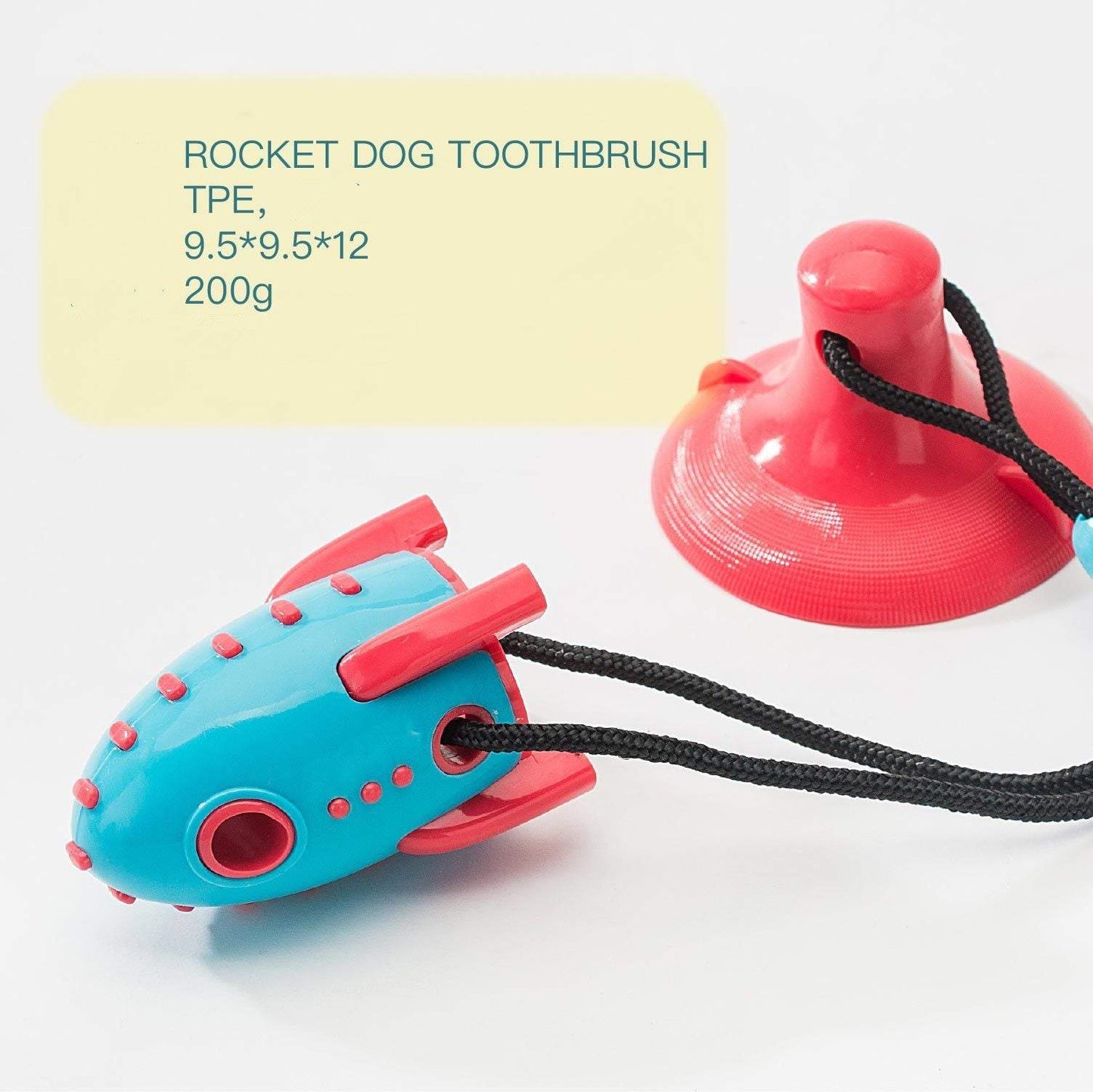 Rocket Dog Toy, Leaking Food Dog Bite Toy, Bite-resistant Dog Toy