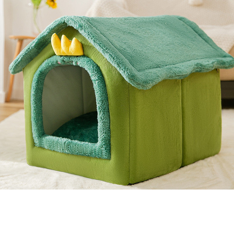 Foldable Dog House Winter Dog Villa Sleep Kennel