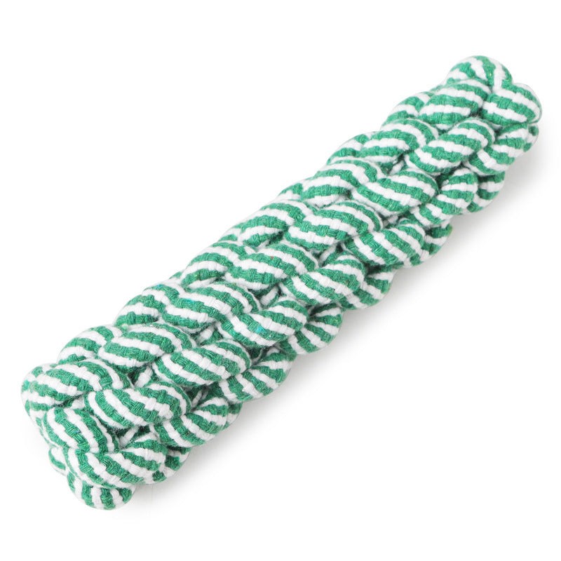 Striped cotton rope dog toy
