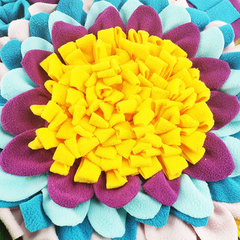 Pet Snuffle Mat For Dogs, Interactive Dog Feed Game, Sunflower Suction Cups Dog Treats Feeding Mat