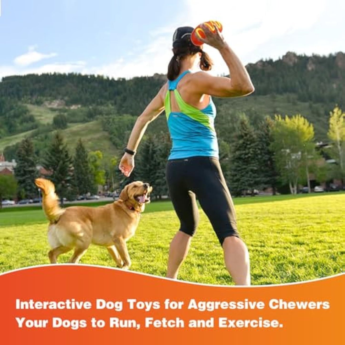 Durable Indestructible Dog Chew Toys For Aggressive Chewers, Super Tough Dog Chew Toys, Hard Rubber Dog Toys