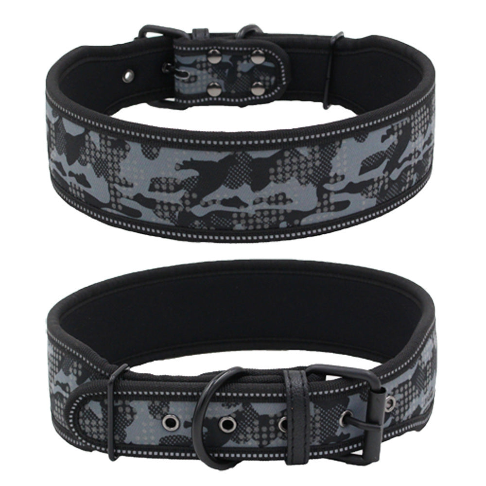 Reflective Camouflage Comfortable Dog Collar - Pooch2Spoil