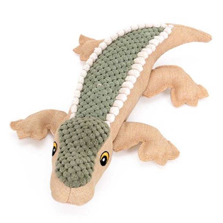 Sound Crocodile Plush Dog Toy