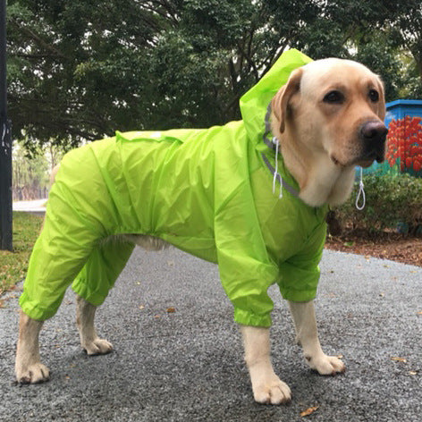 Waterproof Dog Raincoat Border Shepherd Dog Clothing