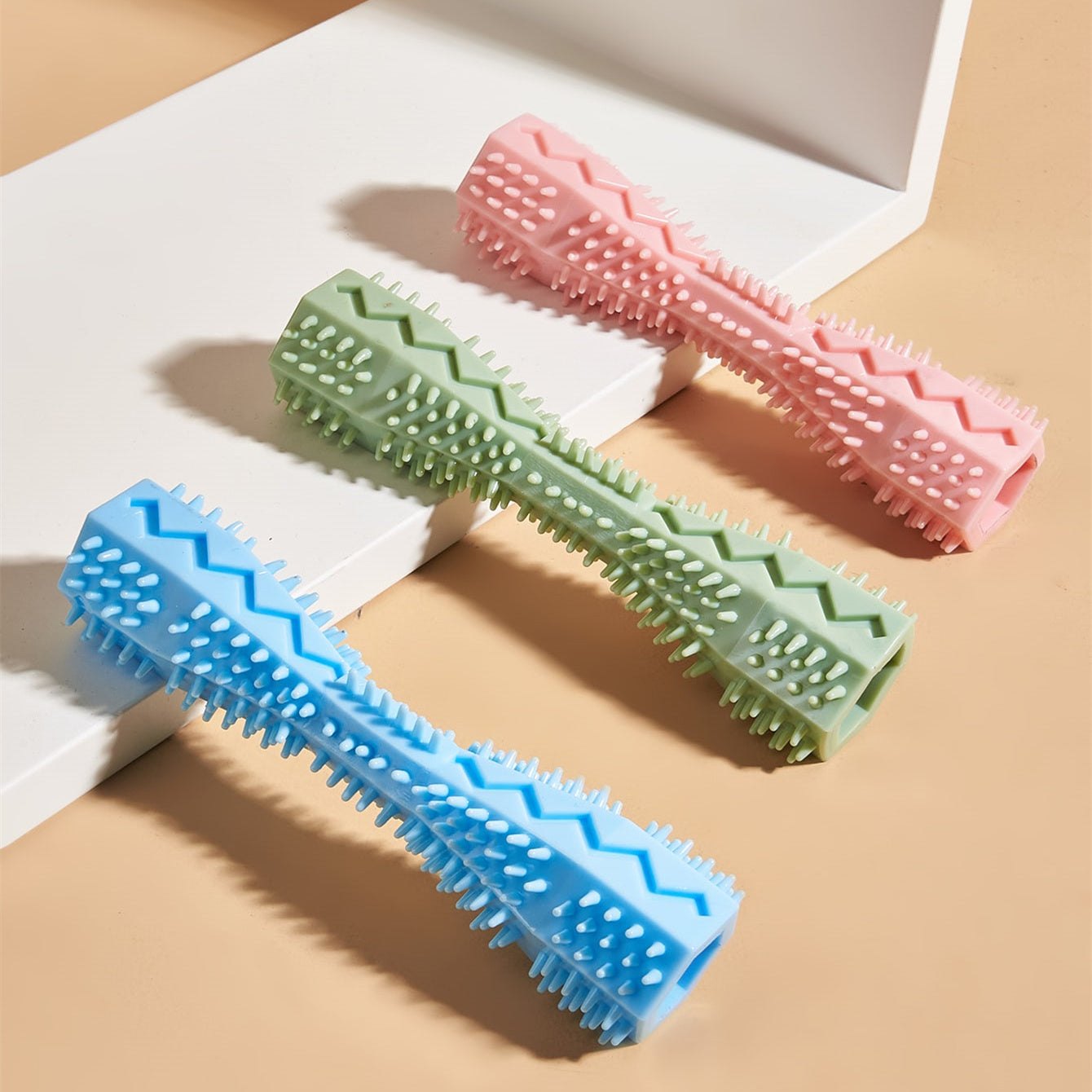 Chewing Dog Toys Dog Toothbrush Teeth Cleaning Dog Toy Brushing Dog Stick