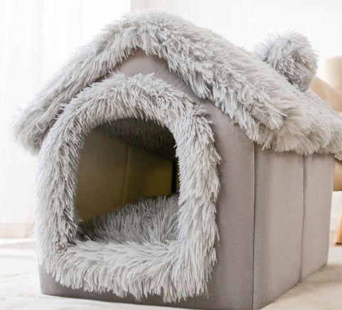 Foldable Dog House Winter Dog Villa Sleep Kennel
