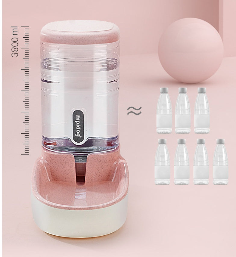 Pet dog automatic feeder microphone dog automatic drinking fountain - Pooch2Spoil