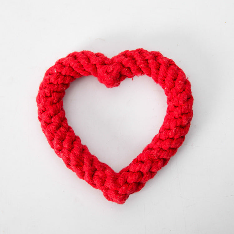 Dog Cotton Rope Love Toy