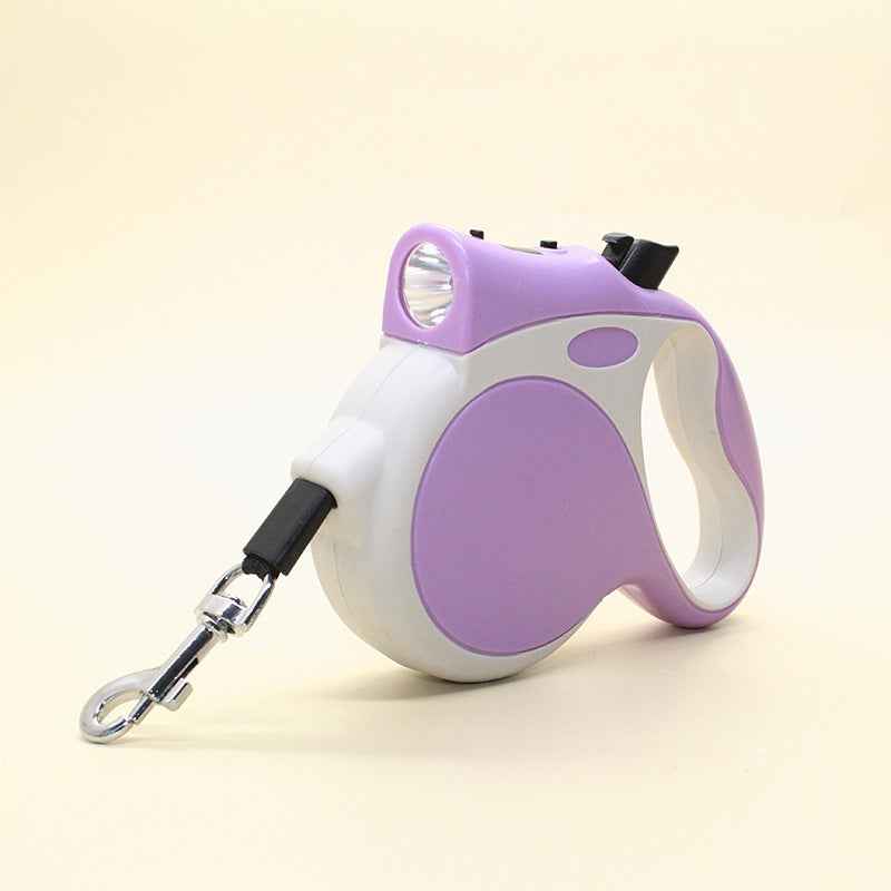 Retractable Dog Leash With Light Dog Rope Leash