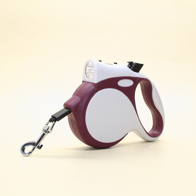 Retractable Dog Leash With Light Dog Rope Leash