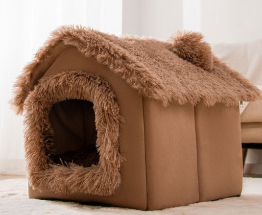 Foldable Dog House Winter Dog Villa Sleep Kennel