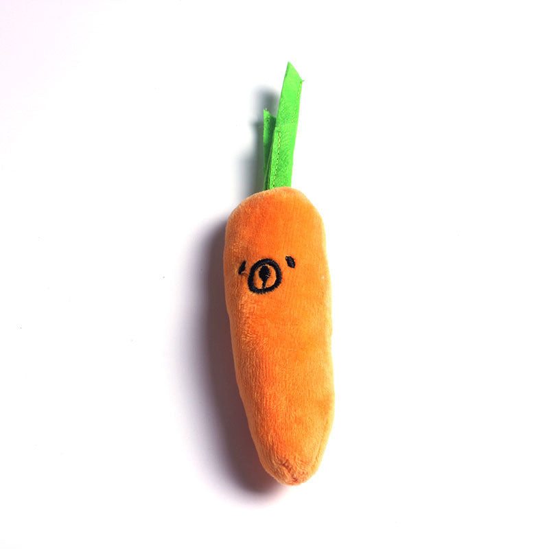 Carrot Squeaking Dog Toy