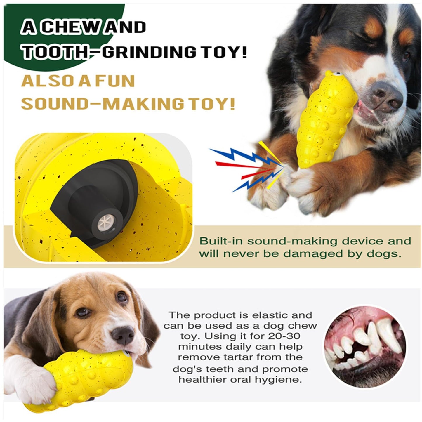 Indestructible Squeaky Dog Chew Toys For Aggressive Chewers