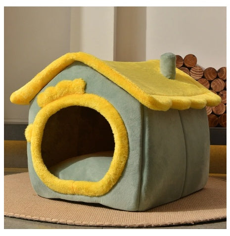 Foldable Dog House Winter Dog Villa Sleep Kennel