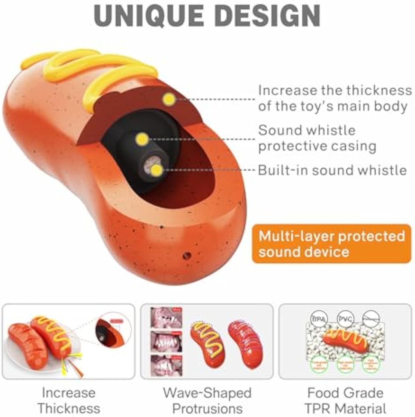 Durable Indestructible Dog Chew Toys For Aggressive Chewers, Super Tough Dog Chew Toys, Hard Rubber Dog Toys
