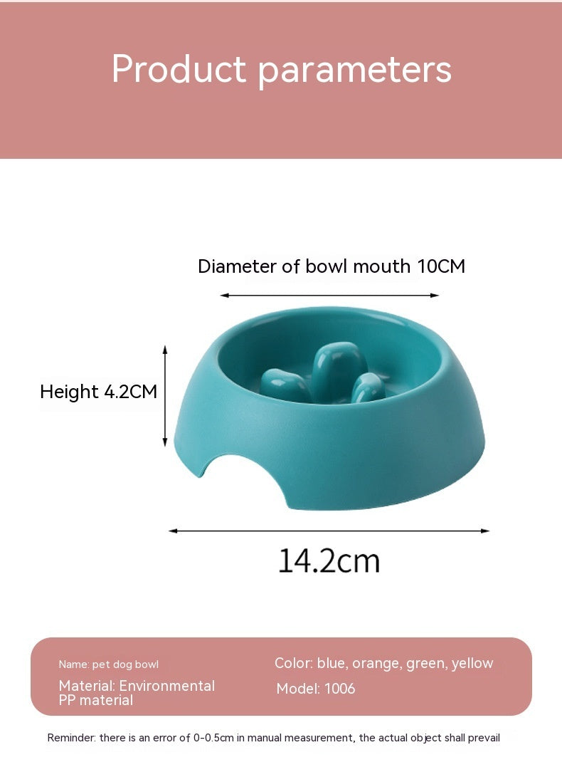 Dog Slow Food Bowl Feeder Colour