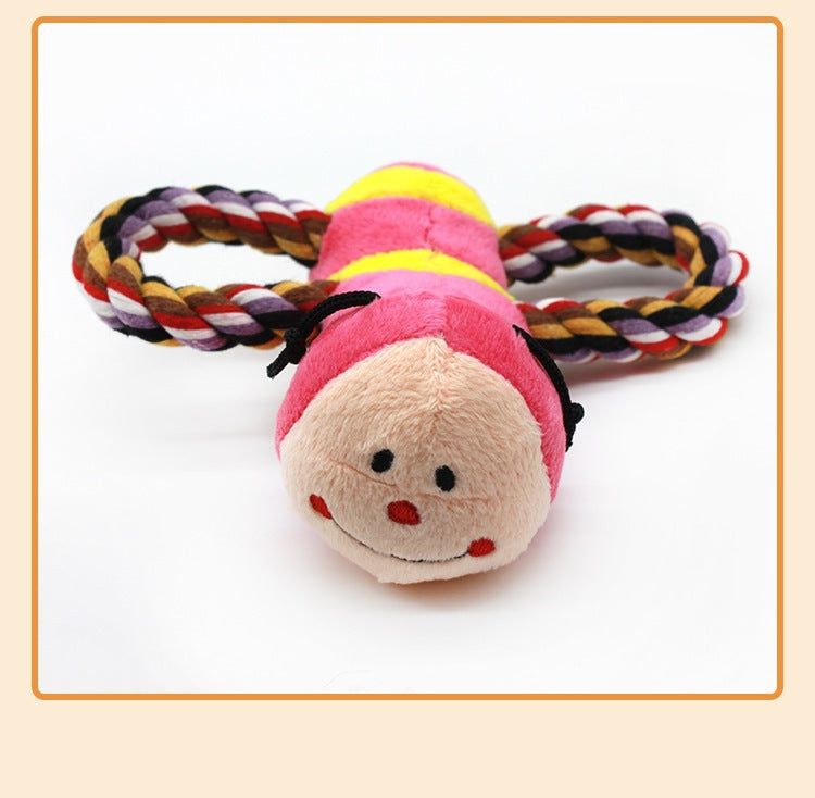 Plush Insect Beetle Pet Toy Sound Dog Toy