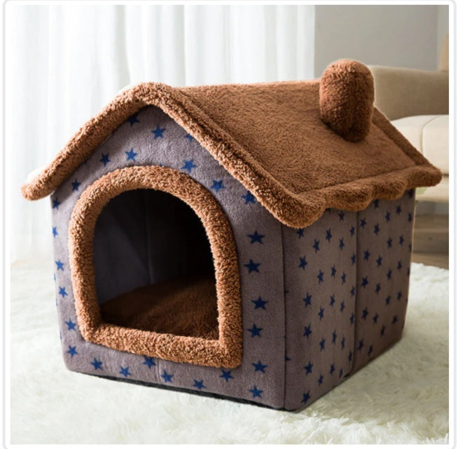 Foldable Dog House Winter Dog Villa Sleep Kennel