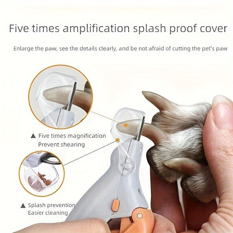 LED Light Dog Nail Trimmer with Magnifying Glass
