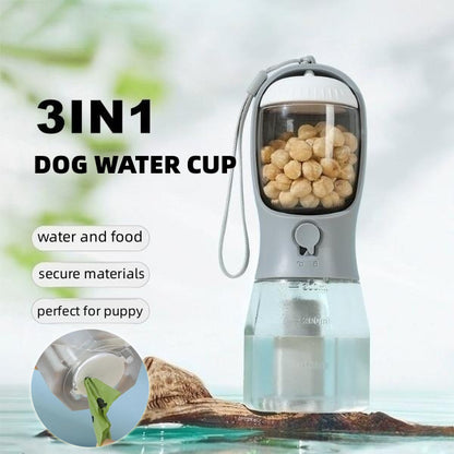 Dog Water Cup Drinking Three-in-one Portable Small Multi-functional Pet Cup