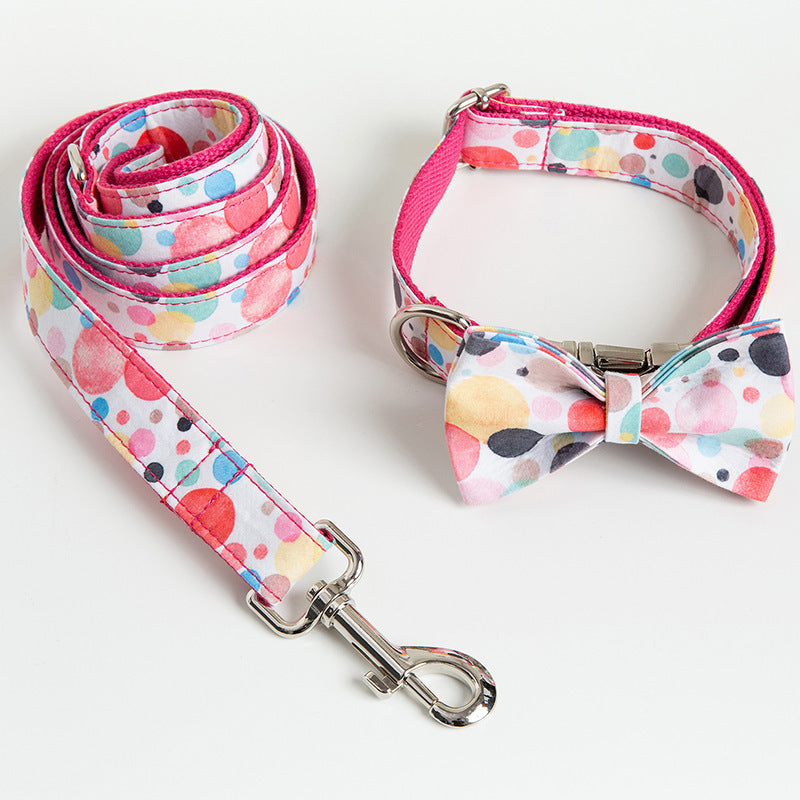 Custom Lettering Dog Collar Print Personality Suit