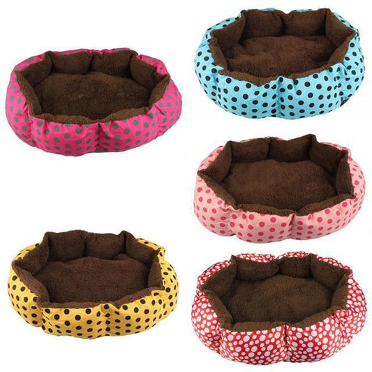 Soft Fleece Pet Dog Puppy Warm Bed House Plush