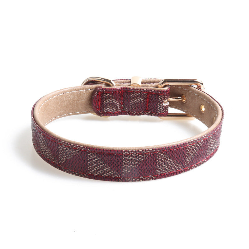 Pet Collar PU Leather Dog Collar Exquisite Fashion Dog Collar - Pooch2Spoil