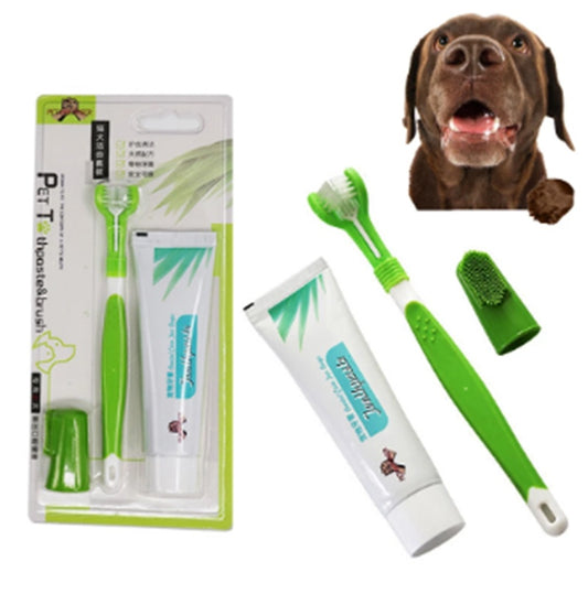 Three-Head Dog Toothbrush