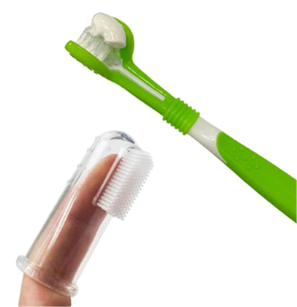 Three-Head Dog Toothbrush