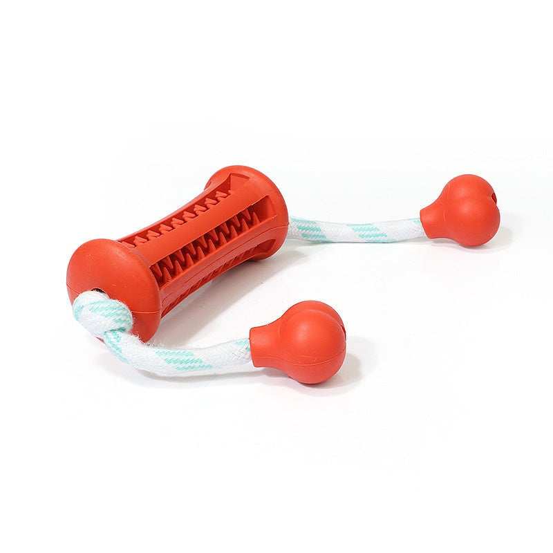 Dog Rubber Toy, Molar Teeth Cleaning Rod, Bite Rope Toy