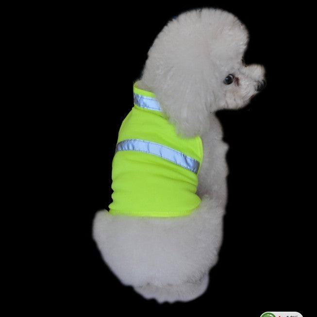 Summer Dog Clothing Reflective Pet Clothing Work Dog Safety Clothing