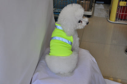 Summer Dog Clothing Reflective Pet Clothing Work Dog Safety Clothing