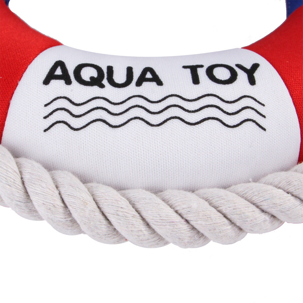 Bite Resistant Cotton Dog Rope, Golden Retriever Method Dog Swimming Ring Toy