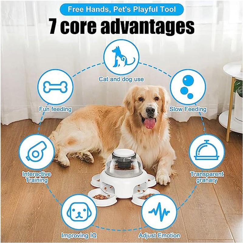 Dog Press Leakage Food Feeder Automatic Pet Feeder Dispenser