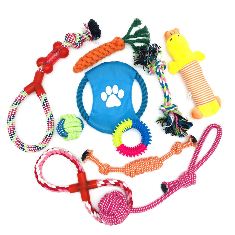 Pet supplies cotton rope toy set