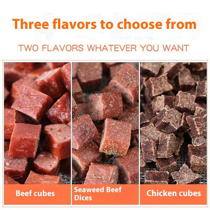 Dog Snacks Dried Beef Cubes