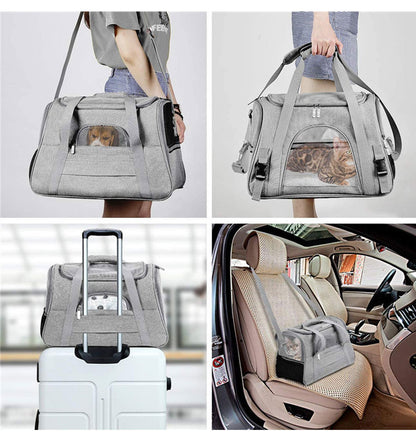 Portable Dog Carrier Bags Dog Backpack Airline Approved Transport Carrying For Small Dogs