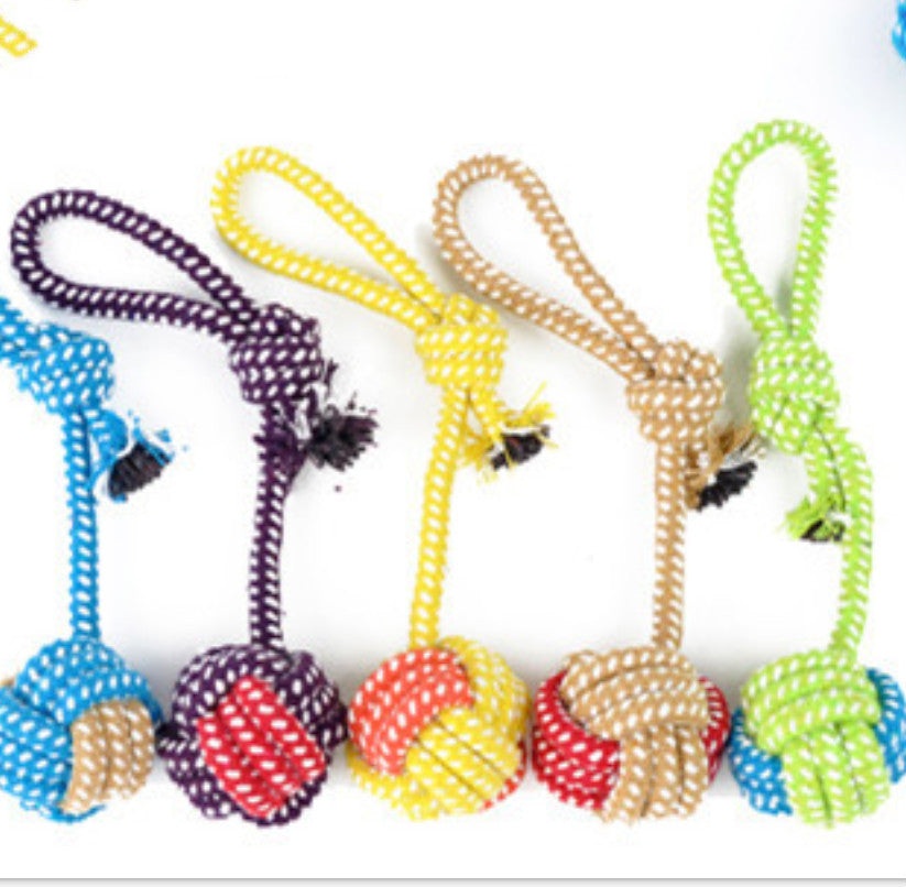 Hand Knitted Dog Toy 