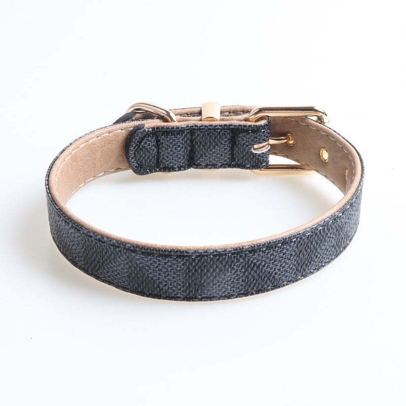 Pet Collar PU Leather Dog Collar Exquisite Fashion Dog Collar - Pooch2Spoil