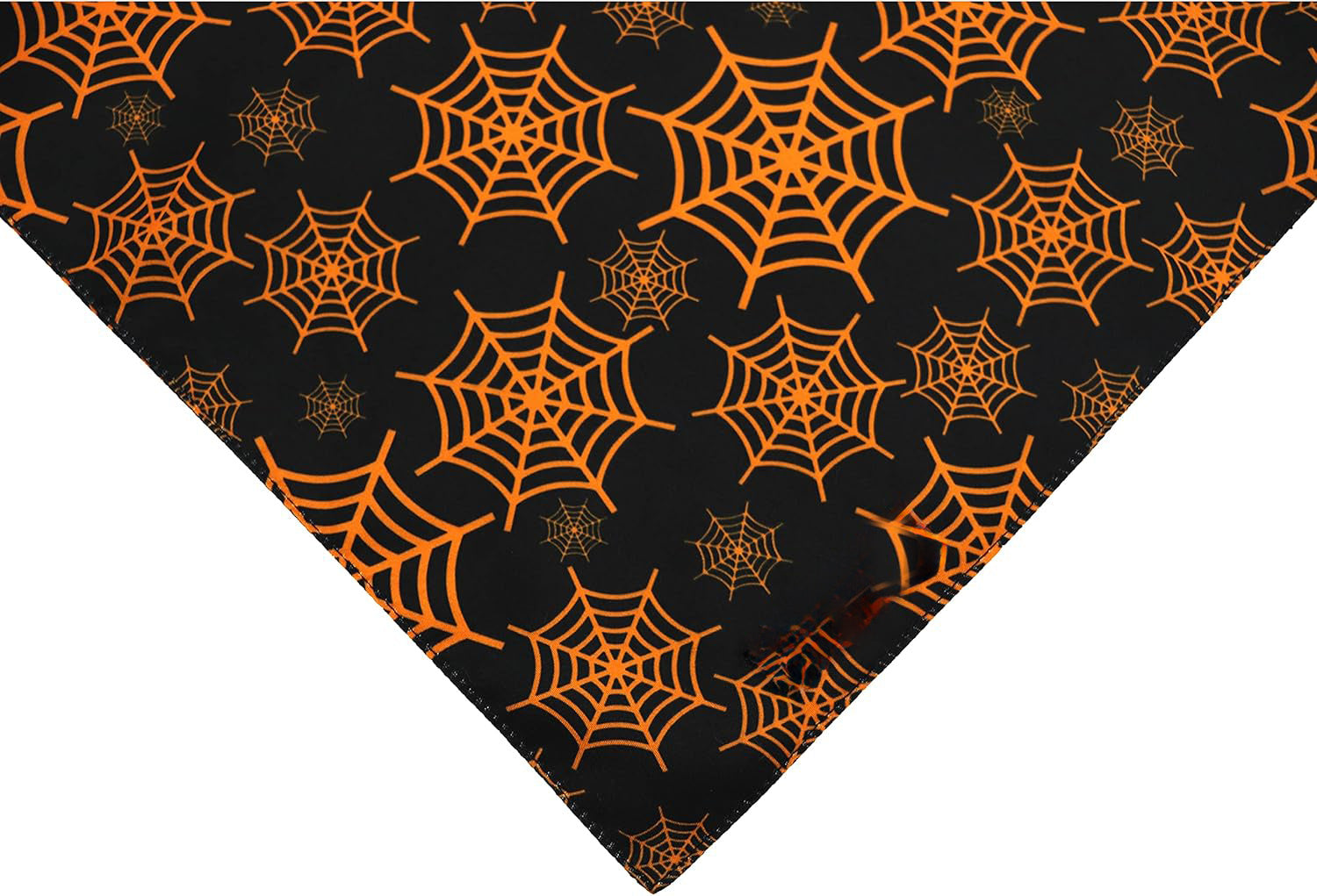 Halloween Dog Bandanas, Pumpkin And Spider Web Bibs Triangle Reversible Fall Dog Scarf