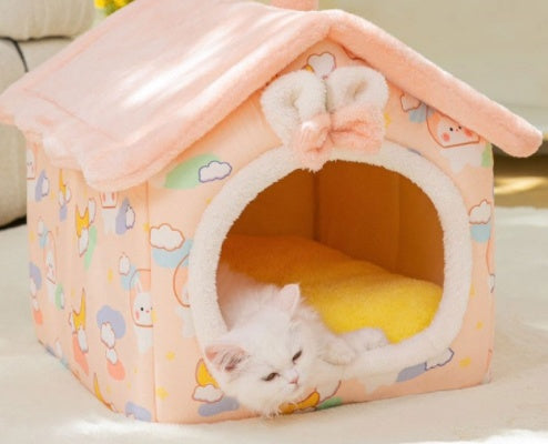 Foldable Dog House Winter Dog Villa Sleep Kennel - Pooch2Spoil
