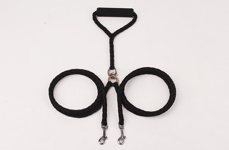 Braided PP round rope dog leash